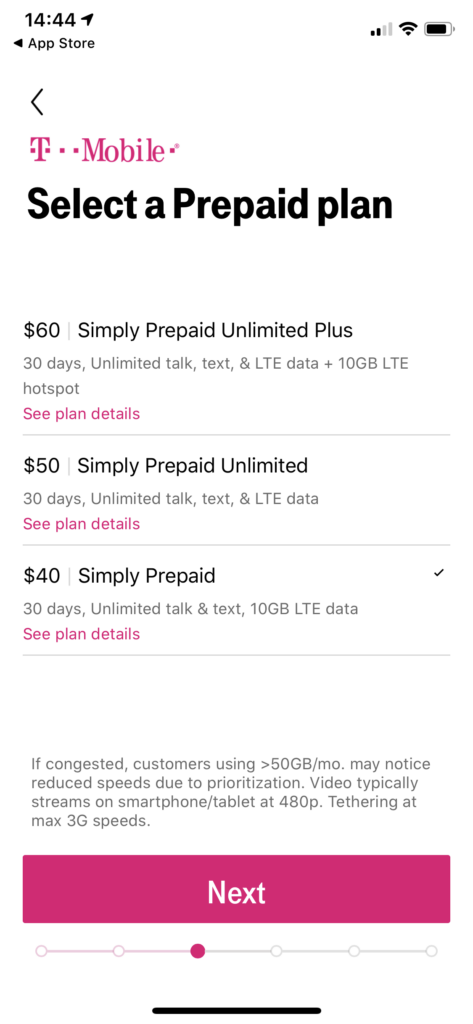 T-Mobile eSIMアプリ