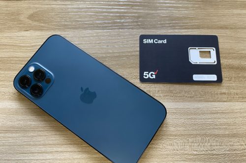 iPhone 12 Proと5G対応ベライゾンSIMカード
